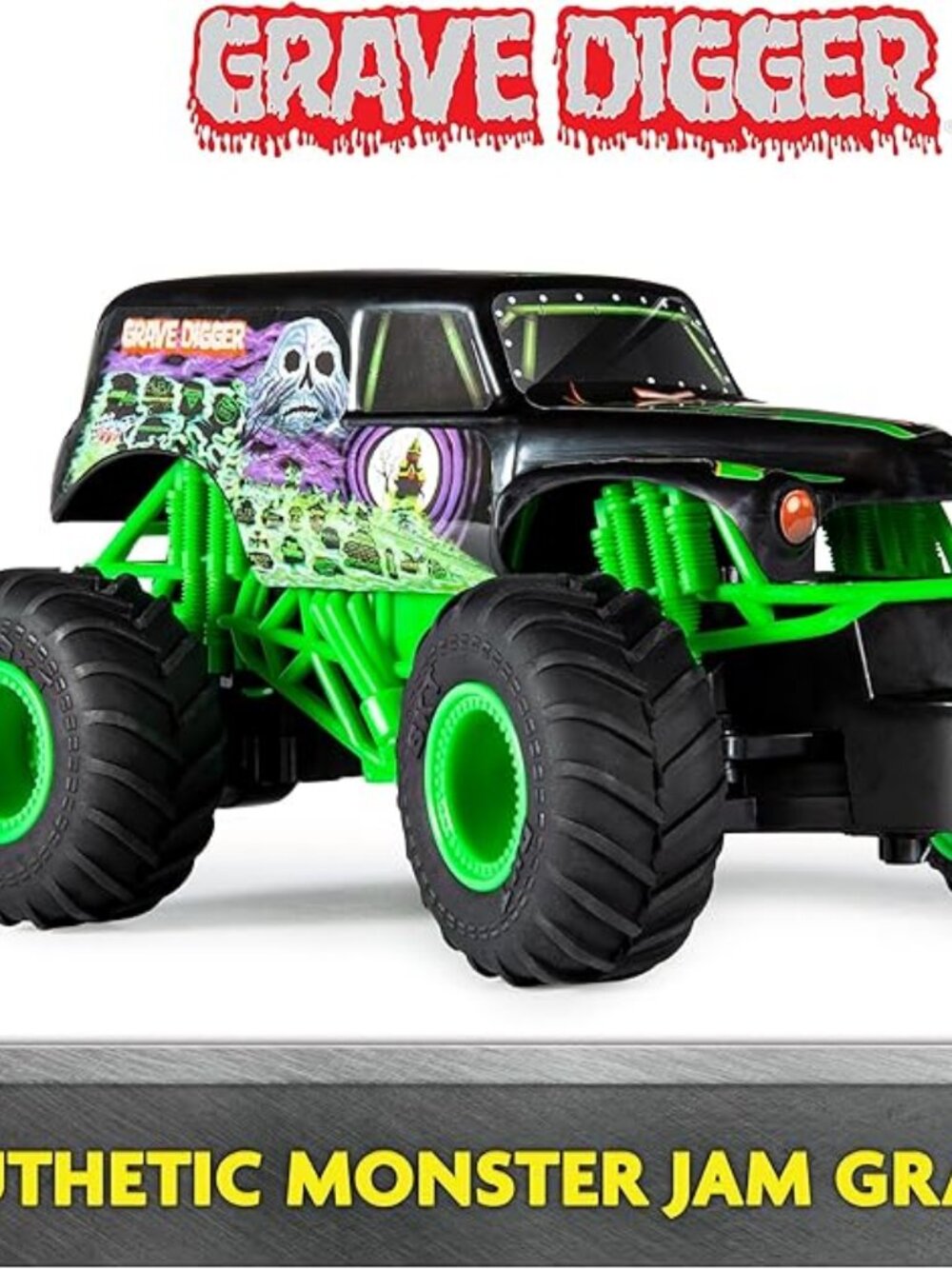 Monster Jam Official Grave Digger RC Monster Truck 1:24 Scale 2.4 GHz Remote Con